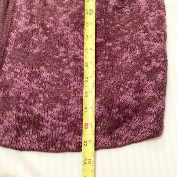 Dana Bachman burgundy open cardigan size XL New WOT - Picture 5 of 7